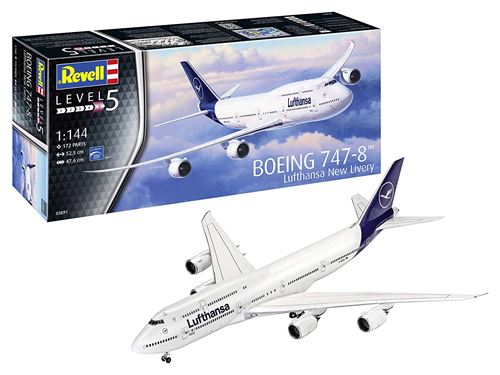 Revell 03891 Boeing 747-8 Lufthansa New Livery Maquette davion 1:144