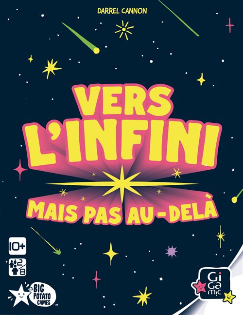 Boite de Jeu d'ambiance Gigamic Vers l'Infini mais pas Au-delà