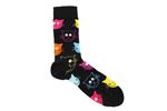 Chaussettes hautes et mi-bas Happy Socks Cat Noir Taille 36-40