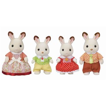 Poupée Sylvanian Families La Famille Lapin Chocolat