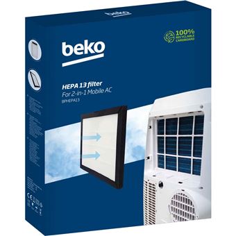 Filtre HEPA 13 Beko BP113H Blanc et Noir