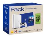 Pack Fnac Console Sony PS4 Slim 500 Go Blanc + Manette Dual Shock Blanc + Tennis World Tour + Serviette de sport We Are Tennis