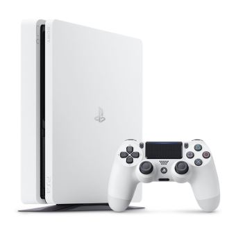 Pack Fnac Console Sony PS4 Slim 500 Go Blanc + Manette Dual Shock Blanc + Tennis World Tour + Serviette de sport We Are Tennis