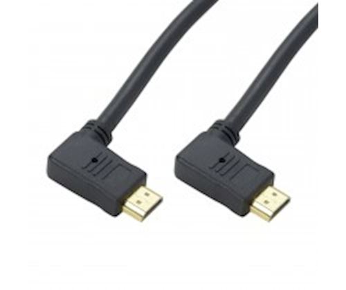 Câble HDMI 2.0 Coudé latéral 90° 5 m Erard Noir