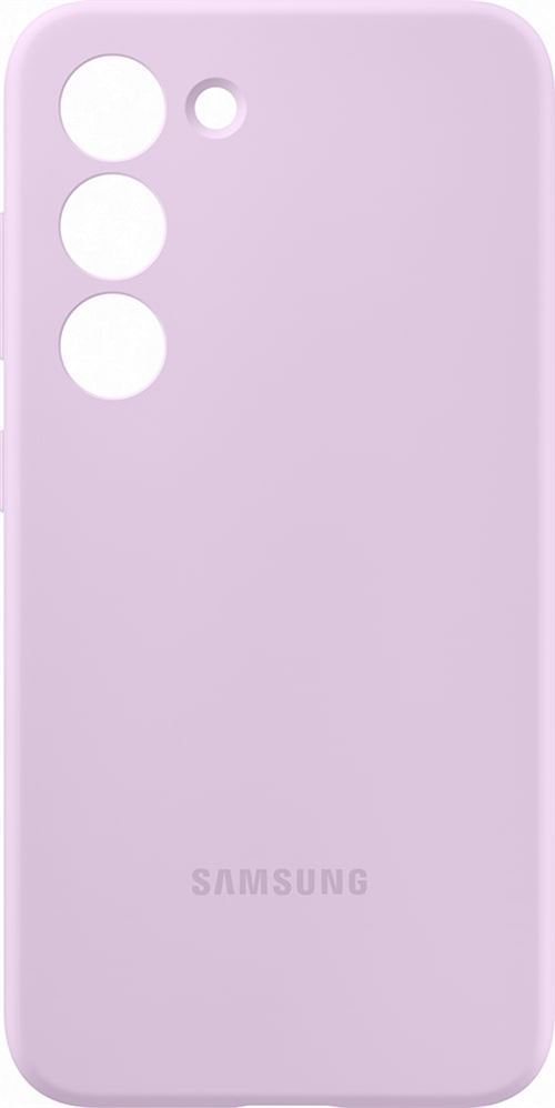 Coque en silicone pour Samsung Galaxy S23 5G Lilas