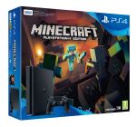 Pack Console Sony PS4 500 Go Slim Noire + Minecraft PS4