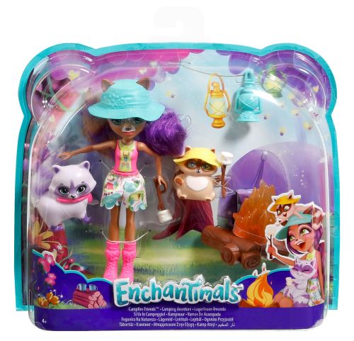 Playset Enchantimals Raelin Raton laveur Camping aventure