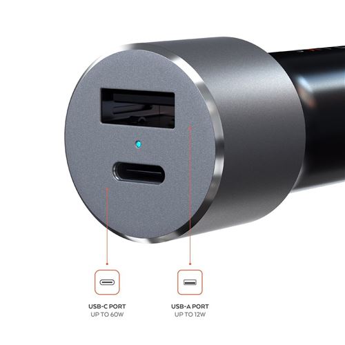 chargeur allume cigare rapide usb c pour telephone