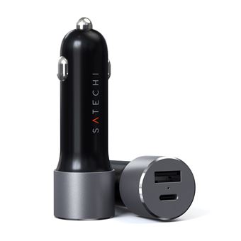 Chargeur allume cigare Satechi USB-C 72 W Gris sidral - Chargeur et cble  d'alimentation PC - Achat & prix | fnac