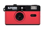 Appareil photo argentique compact 24x36 Ilford Sprite II Noir et rouge - Réutilisable