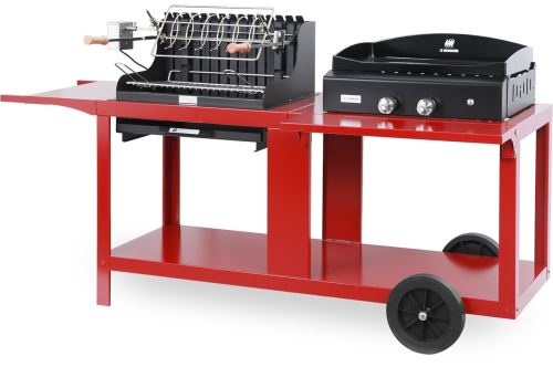 Ensemble Plancha Barbecue Le Marquier Mendy-Alde Baia Basque MIVME14 5400 W Rouge