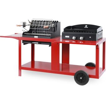 Ensemble Plancha Barbecue Le Marquier Mendy-Alde Baia Basque MIVME14 5400 W Rouge - 1