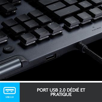 Clavier Gaming mécanique Logitech G815 GL Linéaire Noir