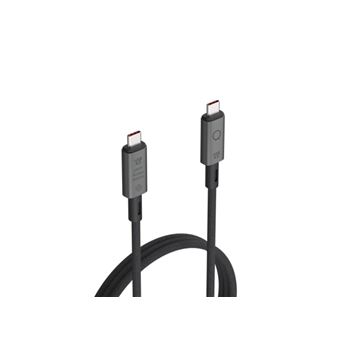 Câble USB 4.0 Type-C LinQ PRO 1 m Noir et gris