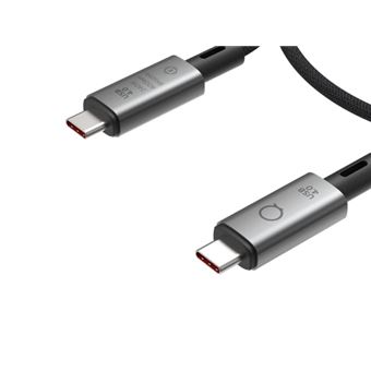 Câble USB 4.0 Type-C LinQ PRO 1 m Noir et gris
