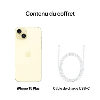 iPhone 15 Plus 6,7" 5G Double SIM 256 Go Jaune