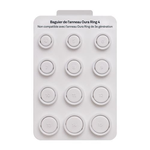 Kit de mise à taille Oura Blanc pour Bague Ring 4 - Oura