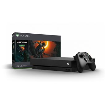estoy de acuerdo con Por favor Microprocesador Microsoft Xbox One X - Shadow of the Tomb Raider Bundle - console de jeux -  4K - HDR - 1 To HDD - noir - Shadow of the Tomb Raider - Console Xbox One -  Achat & prix | fnac