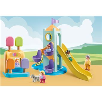 Playmobil 1.2.3 71326 Aire de jeux avec toboggan géant 1.2.3