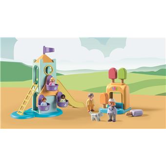 Playmobil 1.2.3 71326 Aire de jeux avec toboggan géant 1.2.3