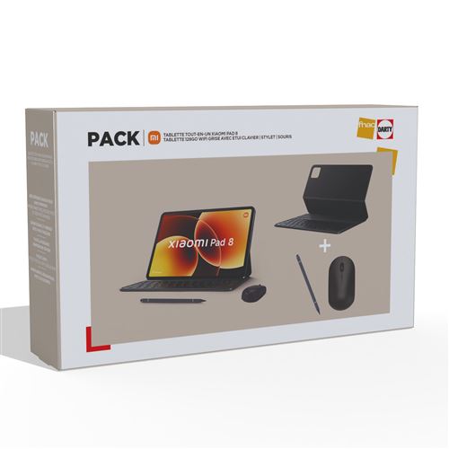 Pack Fnac tout-en-un Tablette tactile Xiaomi Pad 8 11,2" 128 Go Gris