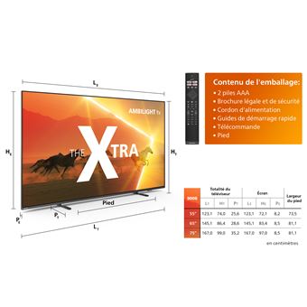 TV Ambilight Philips The Xtra 55PML9008/12 139 cm 4K UHD Smart TV 2023 Gris anthracite