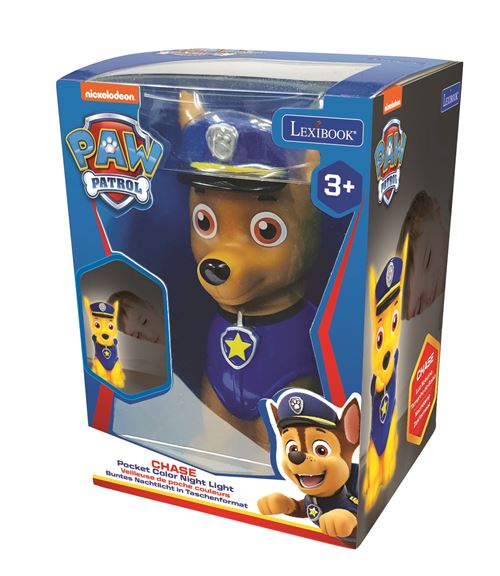 Veilleuse en 3D avec variation de couleurs Pat Patrouille Chase - vue 2