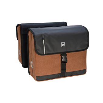 Sacoche double de vélo Willex Business 40L Marron et Noir Porte