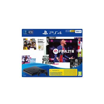 Console PS4 500 Go + FIFA 21 + Pack FUT + PS+ 14 jours