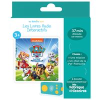 Livre audio interactif Lunii pour Ma Fabrique à Histoires Paw Patrol Pat’patrouille à la rescousse des animaux