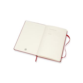 Agenda semainier Moleskine Grand format Couverture rigide 2022 Rouge Ecarlate