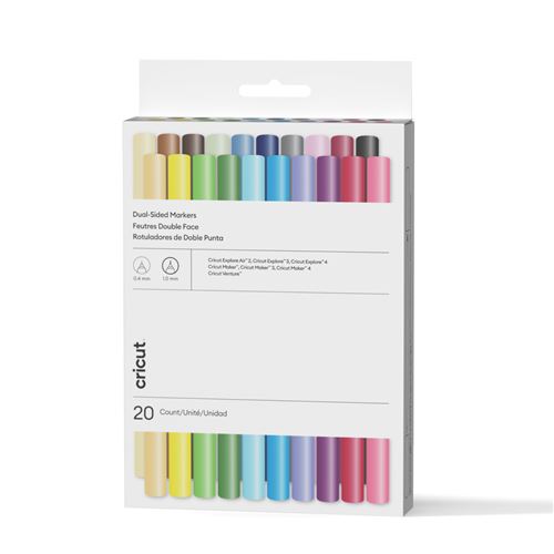 Ensemble ultime 20 marqueurs double face Cricut pour Cricut Maker® Cricut Explore® et Cricut Venture™