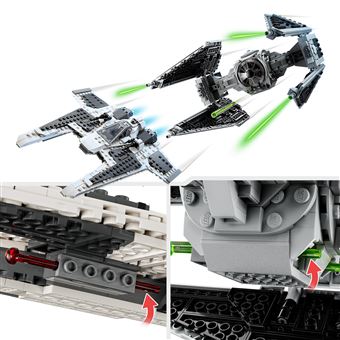 LEGO® Star Wars 75348 Le chasseur Fang Mandalorien contre le TIE Interceptor™