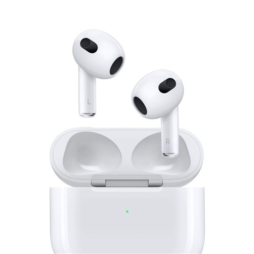 Apple AirPods 3 avec boîtier de charge Lightning Ecouteurs sans fil True Wireless État correct - Apple reconditionné disponible sur Fnac