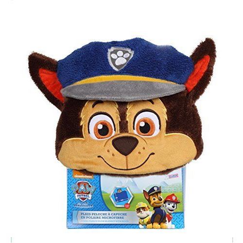 Plaid peluche à capuche Pat'Patrouille Chase
