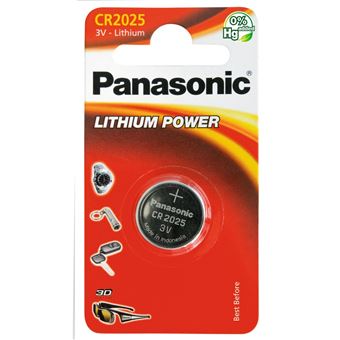 Panasonic cr2025 lithium pile bouton, 165mah