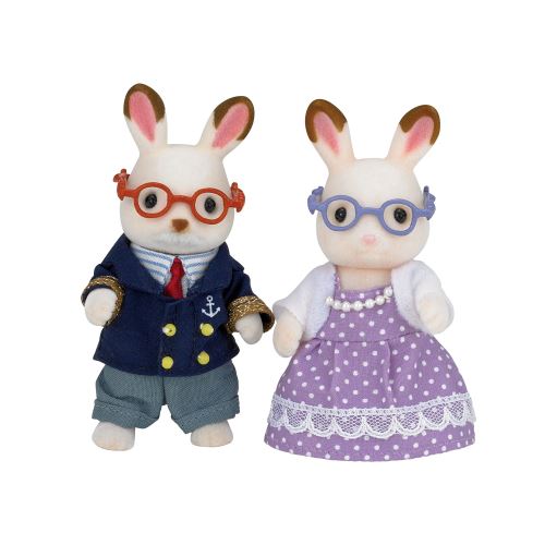 Grands parents lapin chocolat Sylvanian