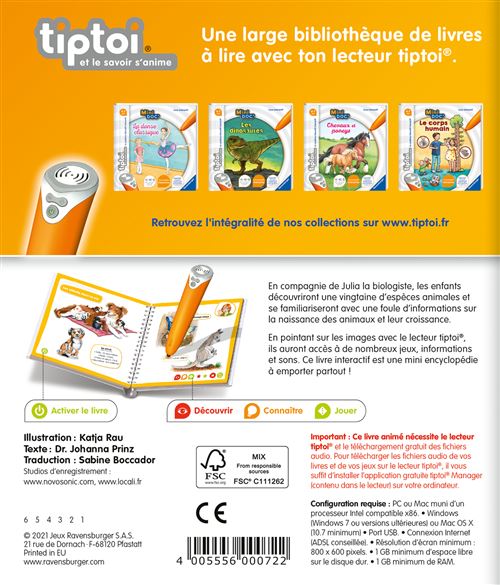 Livre interactif- Mini Doc' – Les dinosaures, Tiptoi – La Caverne