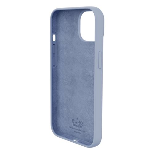 Coque silicon Puro Icon pour iPhone 14 Plus Bleu