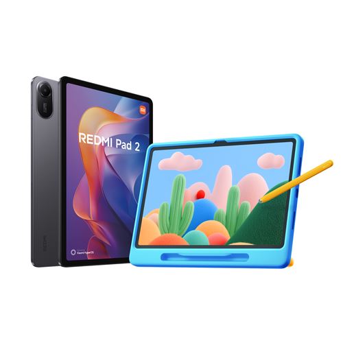 Pack Tablette Tactile Xiaomi Redmi Pad 2 Play 11"" 128 Go Gris + coque et stylet enfant État correct -  reconditionné disponible sur Fnac