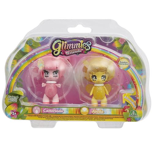 Coffret 2 figurines Glimmies Castorinda et Abella