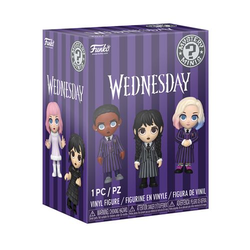 Funko Violet Figurine Vinyle Mystery Minis Wednesday Blind Box 5-6 Cm Et Noir - Neuf - Image 2