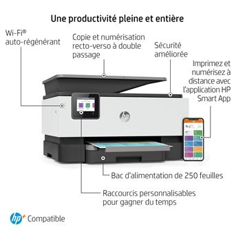 Imprimante multifonction HP Officejet Pro 9010e All-in-One Noir et