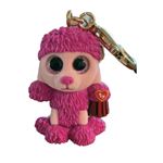 Porte-clés en peluche Ty Mini Boos Clip Patsy Le Caniche Rose