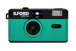 Appareil photo argentique compact 24x36 Ilford Sprite II Noir et vert - Réutilisable