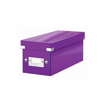 LEITZ boîte de rangement pour DVD Click & Store WOW, violet