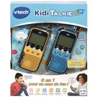 Talkies-walkies pour enfants rechargeable 1500mah longue portée talkie  talky pour garçons filles, avec 22 canaux 2 voies radio et écran LCD,  jouets cadeau 2 pcs yj53