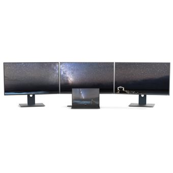 Hub USB-C LinQ Multiport 7 en 1 Pro Triple display Gris