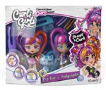 2 Poupées cheveux magiques Silverlit Curligirls et leur animal de compagnie