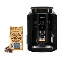 Machine à Café Krups EA 815B – Expresso Automatique Avec Broyeur – Gris – Café En Grains Ou Moulu – 2 Tasses
